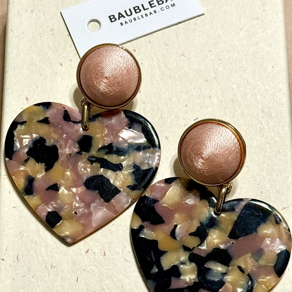 Baublebar Multicolor Heart Statement Earrings - image 1